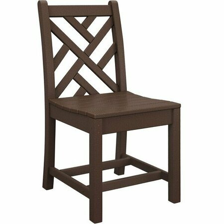 POLYWOOD CDD100MA Chippendale Mahogany Dining Side Chair 633CDD100MA